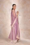 Robust Pink Silk Sharara Set