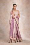 Robust Pink Silk Sharara Set