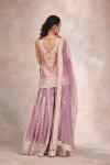 Robust Pink Silk Sharara Set