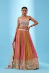 Rouge Pink Georgette Lehenga