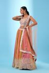 Rouge Pink Georgette Lehenga