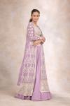 Lavender Herb Cape Lehenga