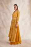 Sunflower Yellow Georgette Sharara