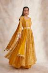 Sunflower Yellow Georgette Sharara