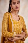 Sunflower Yellow Georgette Sharara