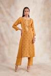 Raw Mustard Bandhani Suit Set