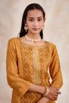 Raw Mustard Bandhani Suit Set