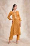 Raw Mustard Bandhani Suit Set