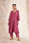 Onion Pink Bandhani Suit Set