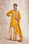 Turmeric Yellow Bandhani Garara Suit