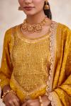 Turmeric Yellow Bandhani Garara Suit