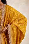 Turmeric Yellow Bandhani Garara Suit