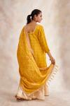 Turmeric Yellow Bandhani Garara Suit