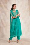 Sea Green Angrakha Suit Set