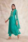 Sea Green Angrakha Suit Set