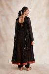 Black Bandhani Silk Suit Set