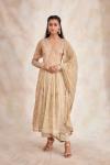 Beige Angrakha Suit Set