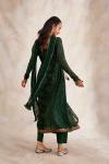 Bottle Green Chiffon Suit Set