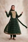 Bottle Green Chiffon Suit Set