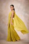 Lime Green Drape Garara