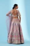 Lilac Banarasi Silk Lehenga