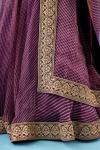 Wineberry Bandhani Lehenga