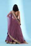 Wineberry Bandhani Lehenga