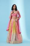 Pink Lehriya Lehenga