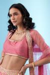 Pink Lehriya Lehenga