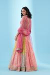 Pink Lehriya Lehenga