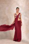 Red Ruby Drape Saree