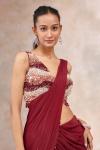 Red Ruby Drape Saree