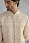 Rose Gold Silk Sherwani