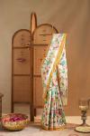 Ivory Gold Paithani Silk Saree