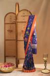 Navy Blue Paithani Silk Saree