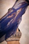 Persian Blue Banarasi Silk Lehenga