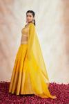 Sunshine Yellow Banarasi Silk Lehenga