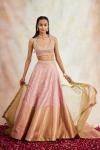 Sweet Pink Banarasi Silk Lehenga