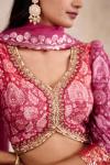 Hot Pink Silk Lehenga