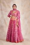 Hot Pink Silk Lehenga