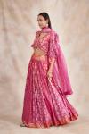 Hot Pink Silk Lehenga