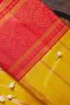 Amber Yellow Kanjivaram Silk Saree