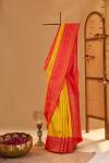 Amber Yellow Kanjivaram Silk Saree