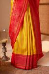 Amber Yellow Kanjivaram Silk Saree