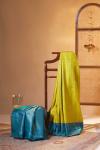 Lemon Yellow Kanjivaram silk saree