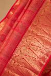 Hot pink Kanjivaram Silk saree