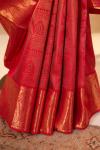 Hot pink Kanjivaram Silk saree