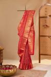 Hot pink Kanjivaram Silk saree