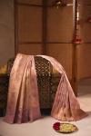 Crystal pink Kattan silk saree