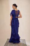 Navy Blue Drape Saree